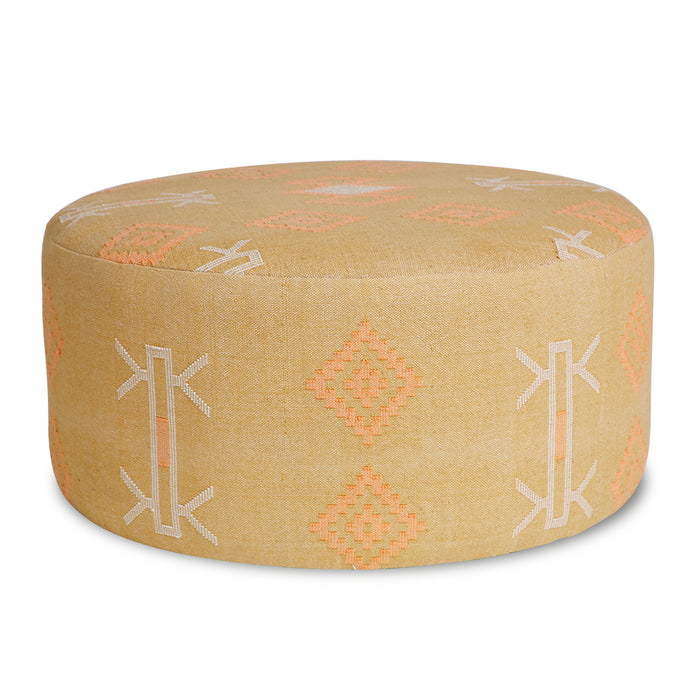 Brooklyn Rnd Ottoman Mustard