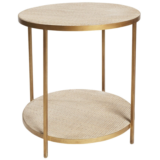 Canvas and Sasson Manhattan Rattan Round Lamp Table