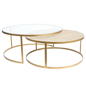 Canvas and Sasson Manhattan Round Nesting Coffee Tables