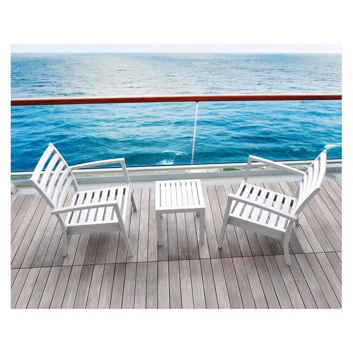 Siesta Ocean Side Table - Silver Grey