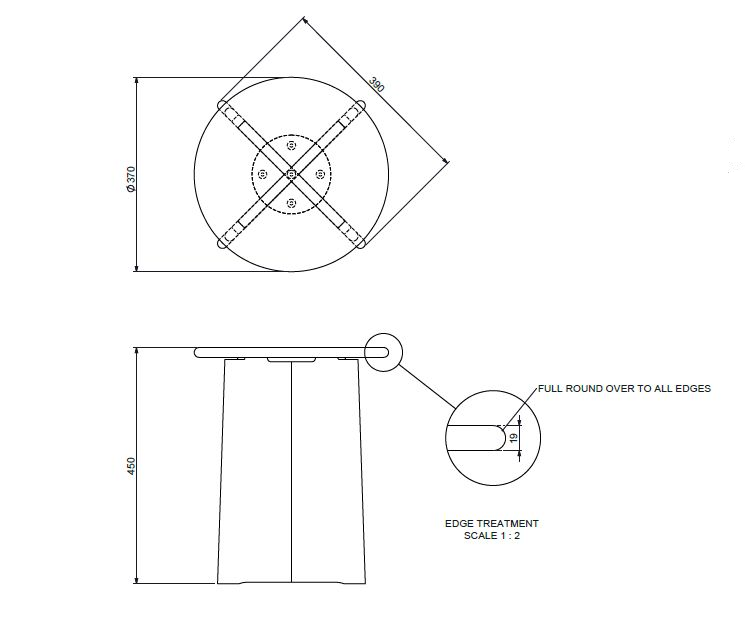 Set of 5 Regen Stool - 45cm