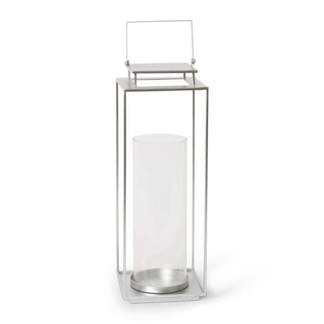 Jylan Candle Holder - Silver, 48cm (H)