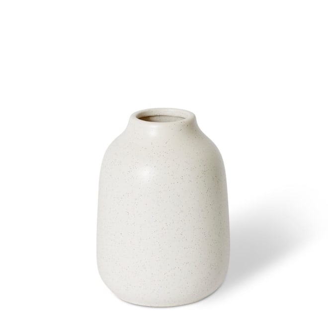 Damita Vase - White, 16cm (H)
