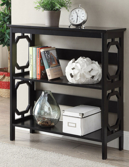 Omega 3 Tier Bookcase In Black