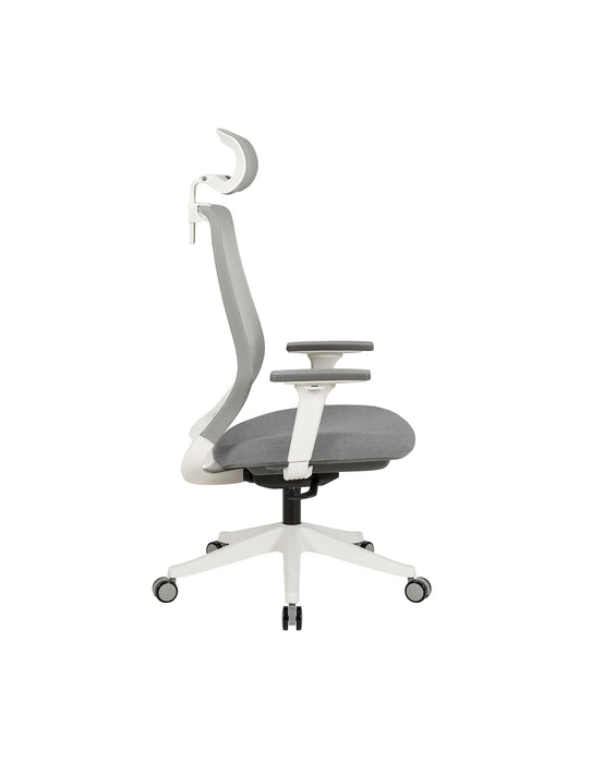 Carlie High Back Molded Foam Seat Ergonomic Office Chair In Grey