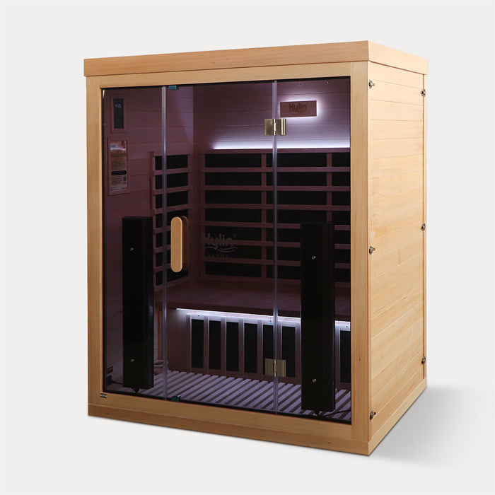 Kylin Premium Full Spectrum Low EMF Infrared Sauna Room 3 Person H6320 (Floor Heater included)