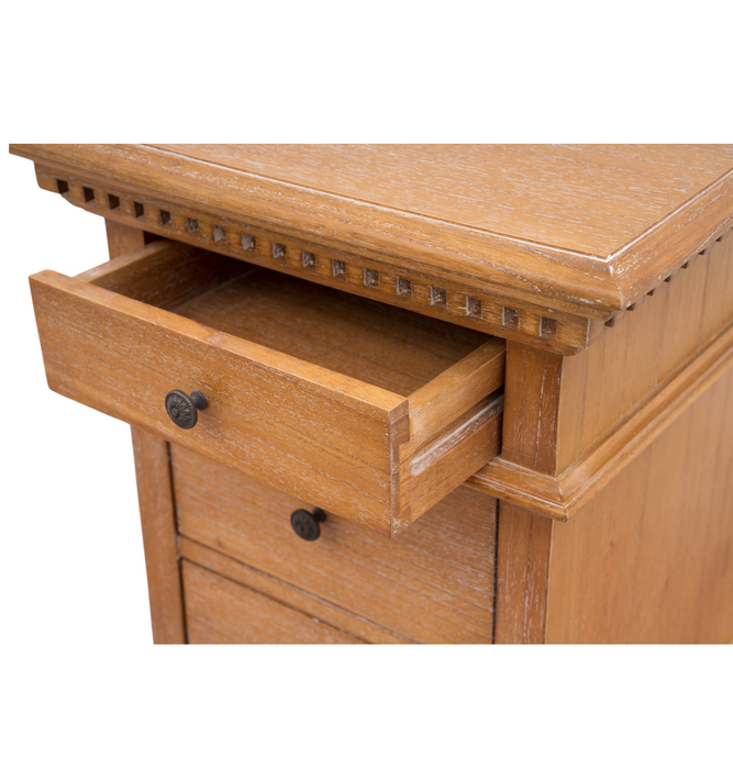 Augusta 3 Drawer Bedside Cabinet