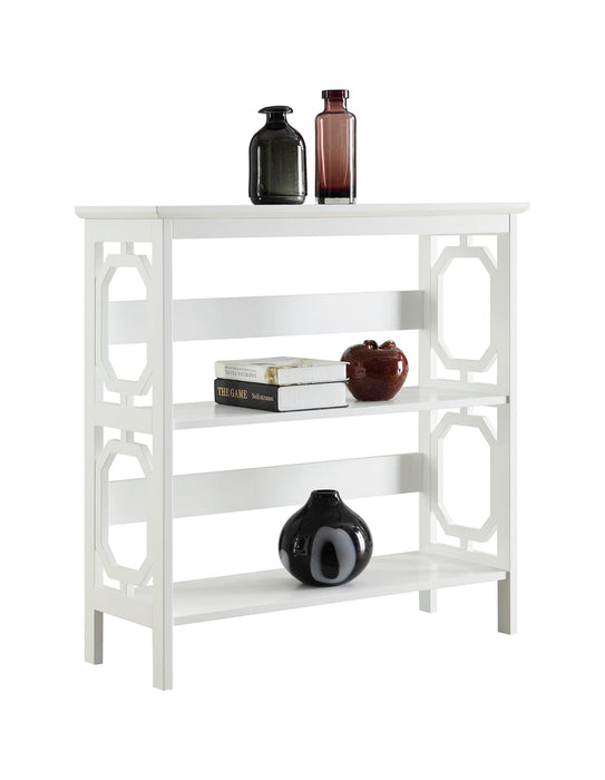 Omega 3 Tier Bookcase In White