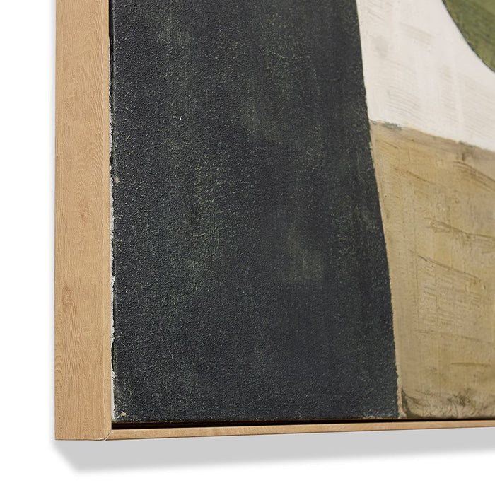 Sinazo I (DS) Hand Painted Wal - Green Brown, 120cm (H)
