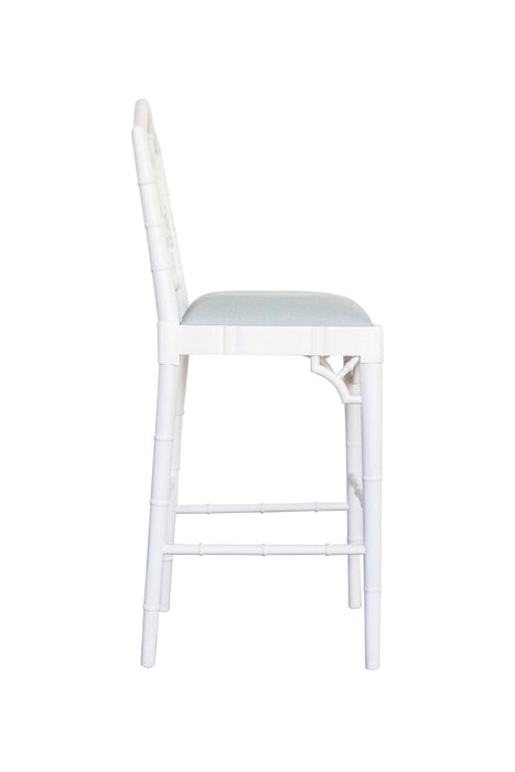 Chippendale Counter Stool - White