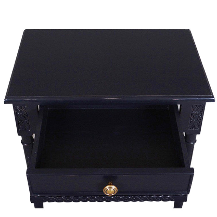 Polo Side Table/Bedside Black