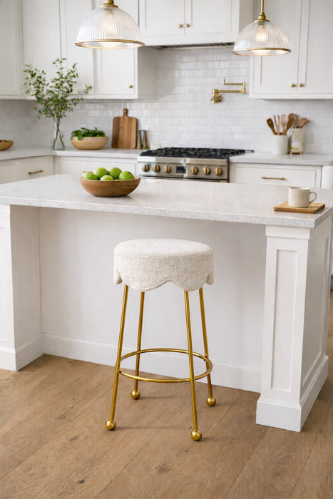 Annabelle Collection - Kitchen / Bar Stool - White Cloud 100