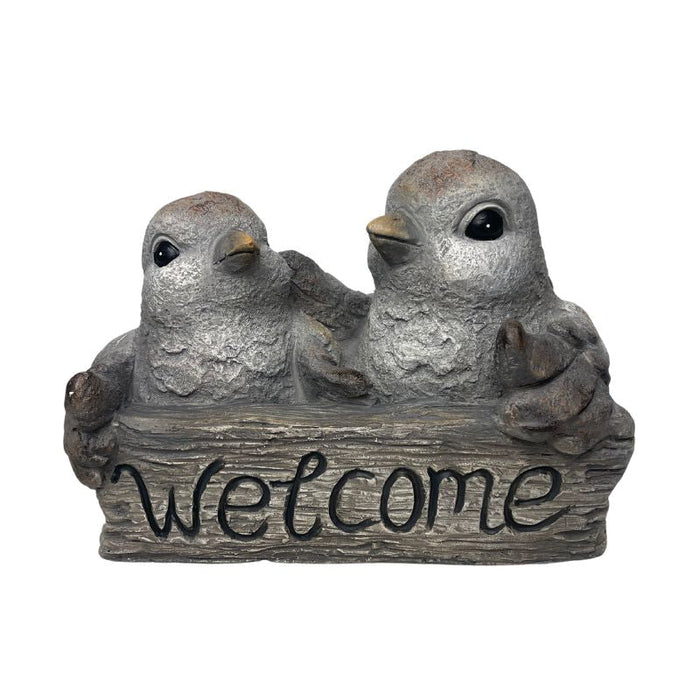 Welcome w/2 Birds Planter