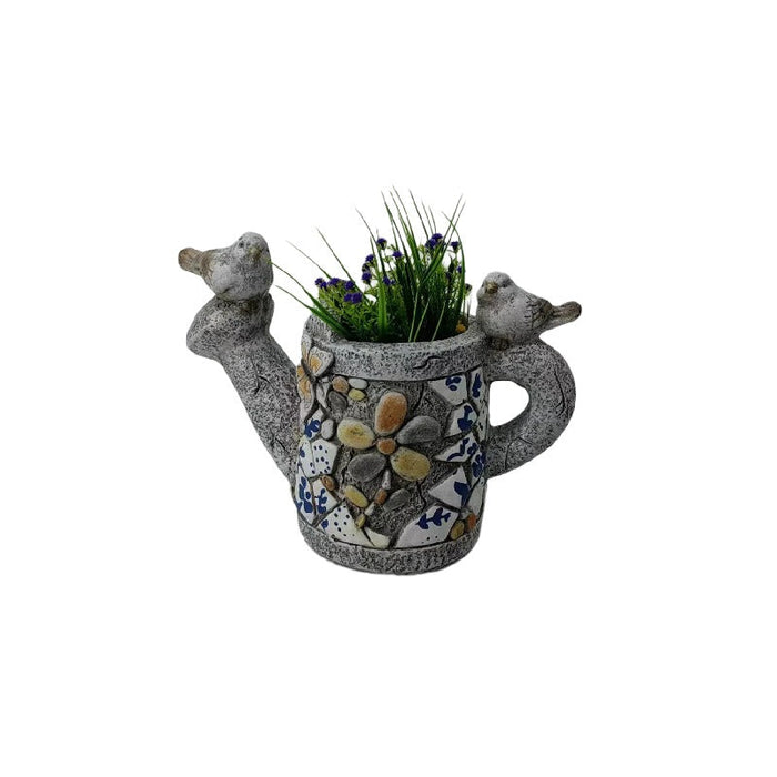 Watering Can + Birds Planter w/Hole + Plug