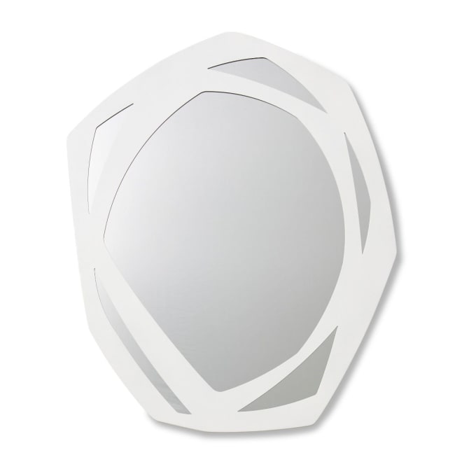 Faye Wall Mirror - White, 90cm (H)