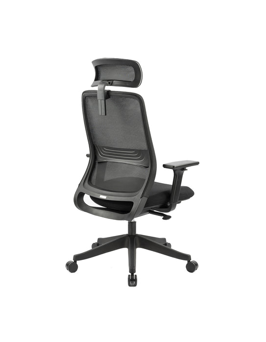 Carlie High Back Molded Foam Seat Ergonomic Office Chair In Black