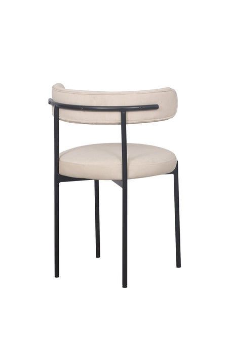 Missy Dining Chair - Beige / Black