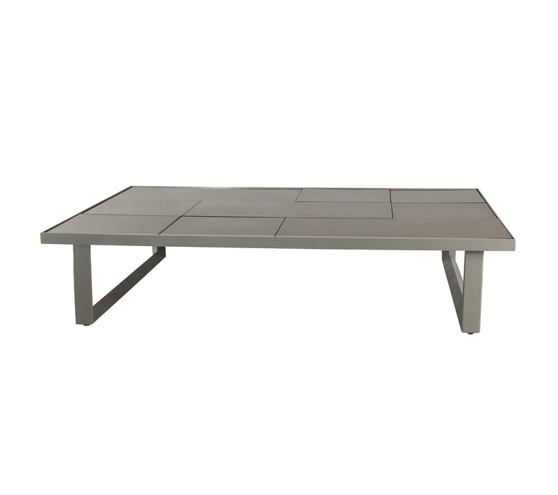 Glaze Coffee Table Base Rect. F/Tiles, 120x70 cm