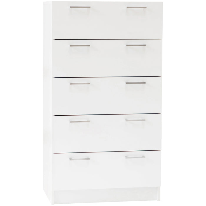 Tribecca 5 Drawer Chest - White