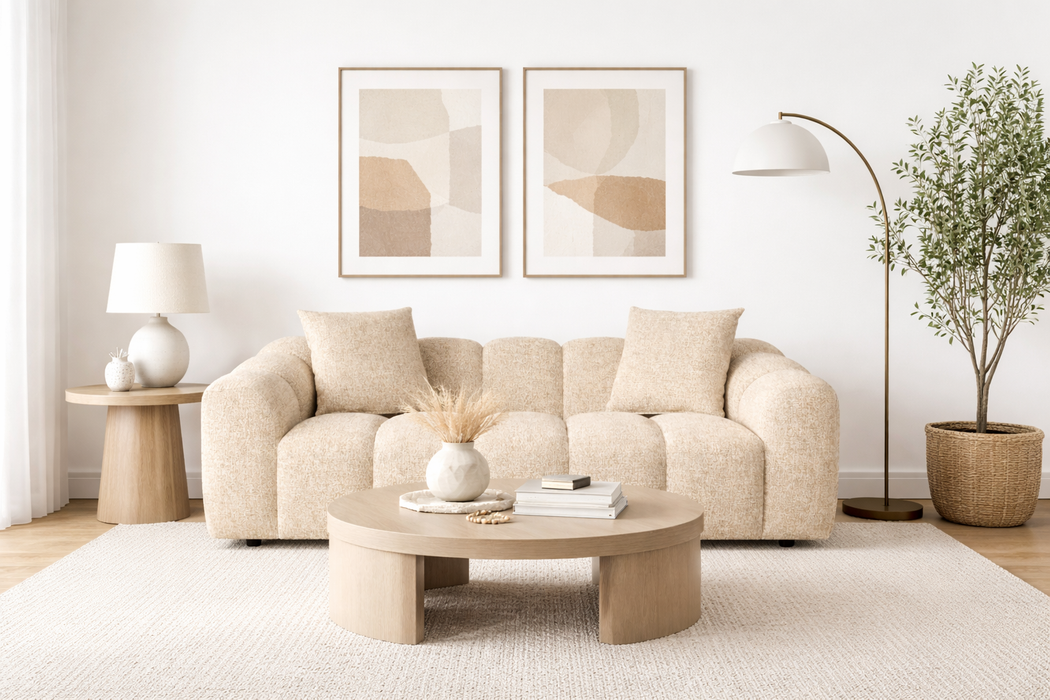 Annabelle 3 seat Sofa Lounge - Dust 130