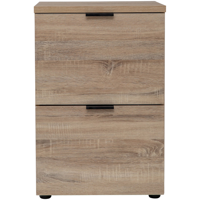 Rico 2 Drawer Filing Cabinet - Light Sonoma Oak