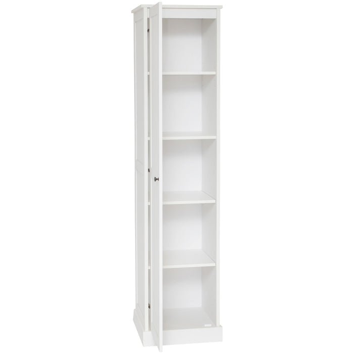 Hamptons 1 Door 5 Tier Shelf Multipurpose Cupboard