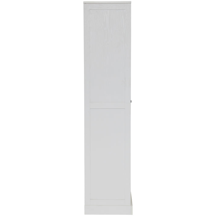 Hamptons 1 Door 5 Tier Shelf Multipurpose Cupboard
