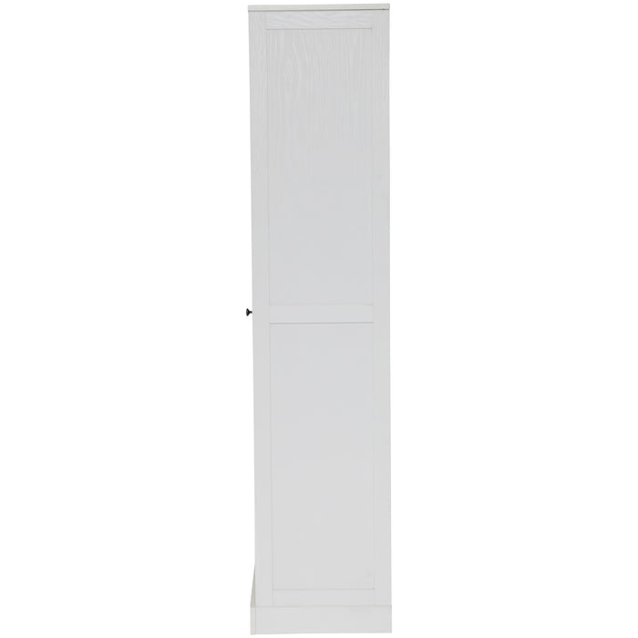 Hamptons 1 Door 5 Tier Shelf Multipurpose Cupboard