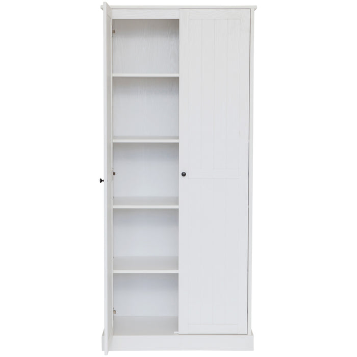 Hamptons 2 5 Tier 80cm Wide Multipurpose Cupboard
