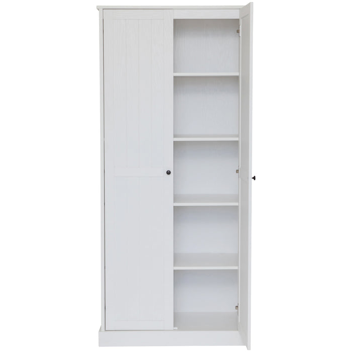Hamptons 2 5 Tier 80cm Wide Multipurpose Cupboard