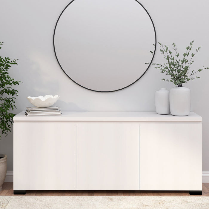 Elara 3 Door Buffet - White