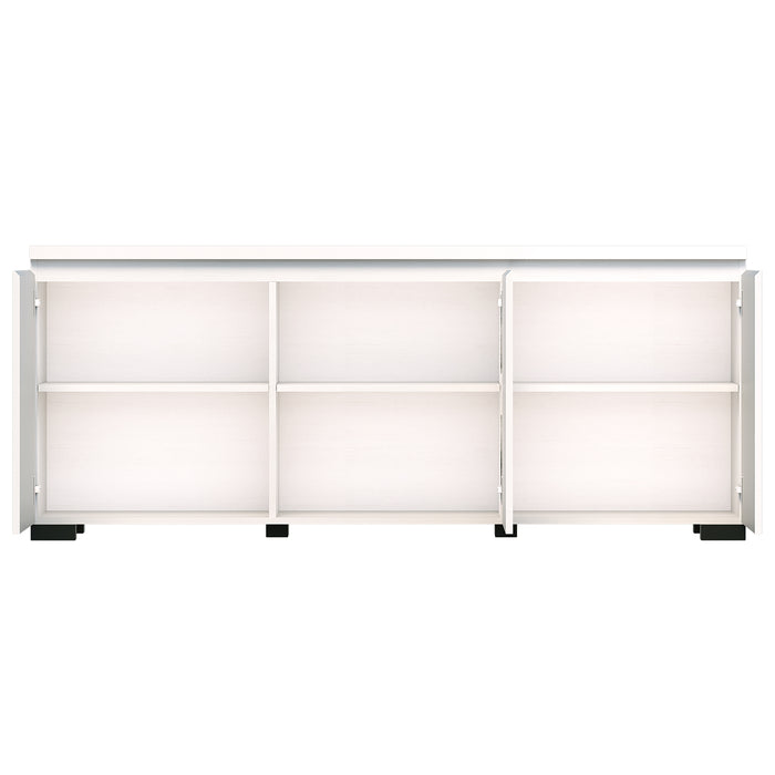Elara 3 Door Buffet - White