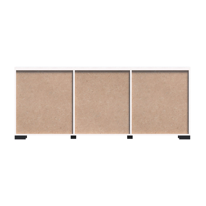Elara 3 Door Buffet - White