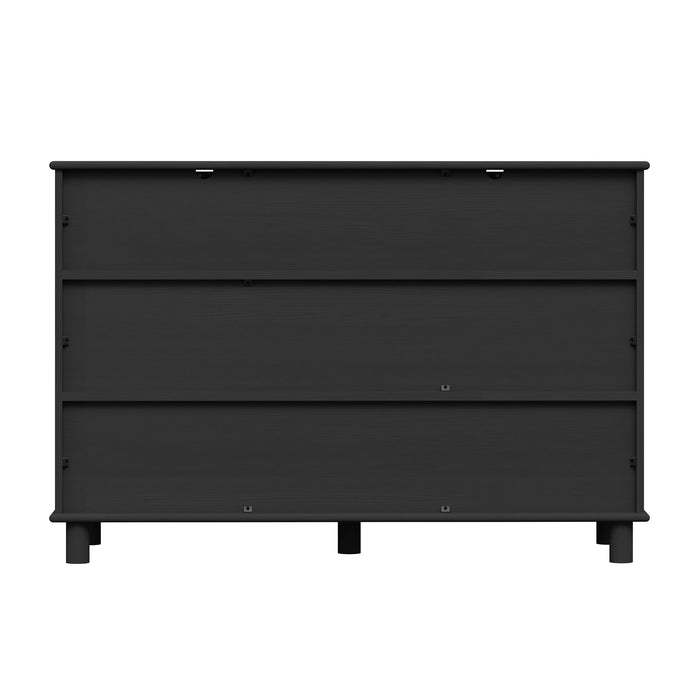 Sorrento 6 Drawer Chest - Woodgrain Black