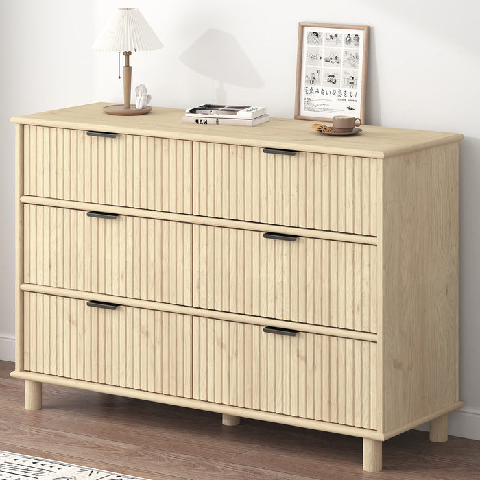 Sorrento 6 Drawer Chest - Swedish Oak