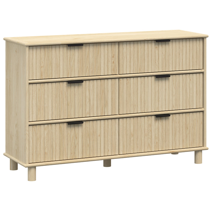 Sorrento 6 Drawer Chest - Swedish Oak