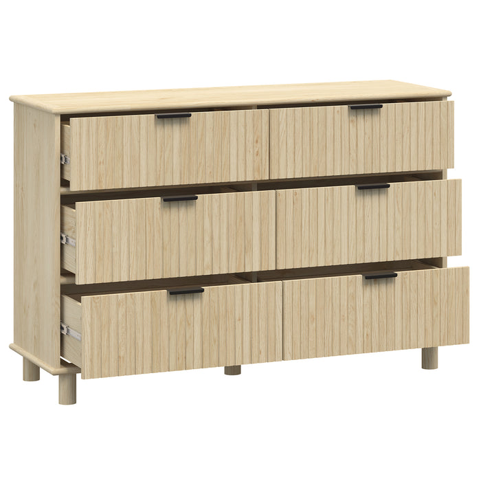 Sorrento 6 Drawer Chest - Swedish Oak
