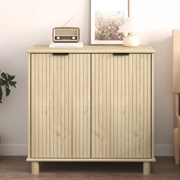 Sorrento 2 Door Sideboard Cupboard - Swedish Oak