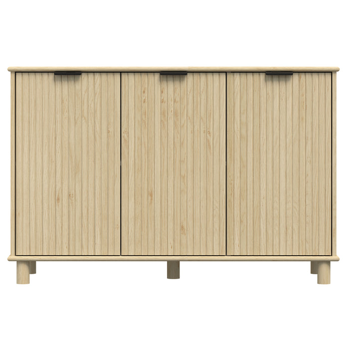 Sorrento 3 Door Sideboard Cupboard - Swedish Oak