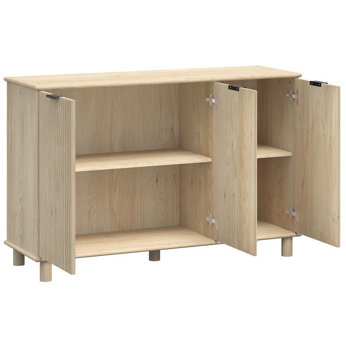 Sorrento 3 Door Sideboard Cupboard - Swedish Oak