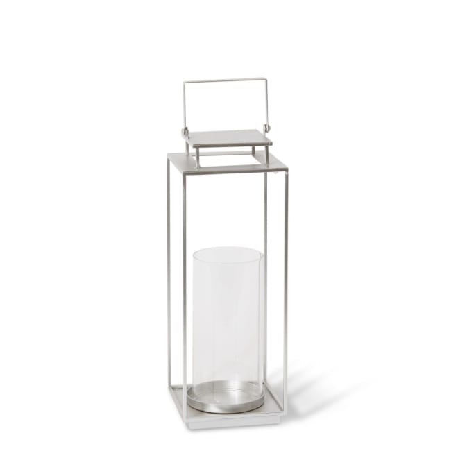 Jylan Candle Holder - Silver, 39cm (H)