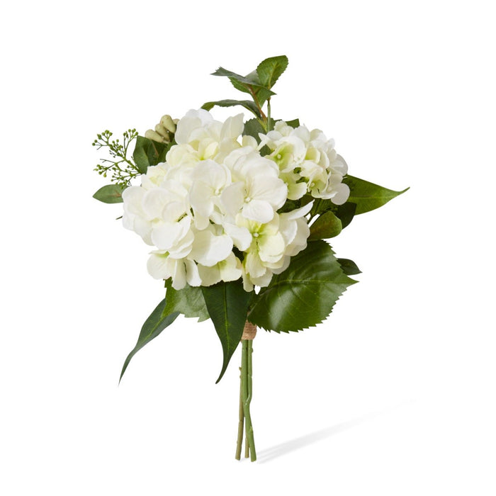 Hydrangea Sadie Bouquet Pack of 6 - White, 30cm (H)
