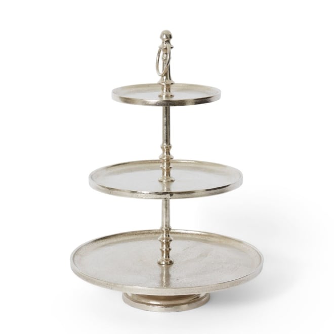 Dixson 3 Tier Stand - Nickel, 50cm (H)
