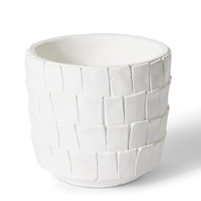 Peyton Pot - White, 13cm (H)