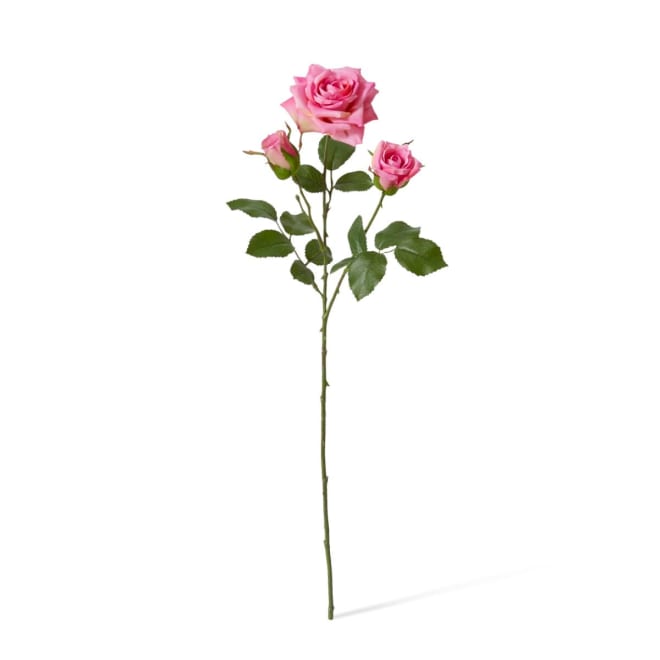 Rose Classic Spray Pack Of 12 - Pink, 56cm (H)