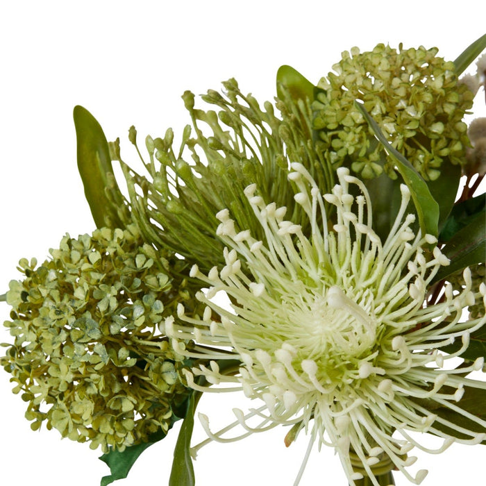 Native Mixed Bouquet Pack of 6 - Green, 35cm (H)