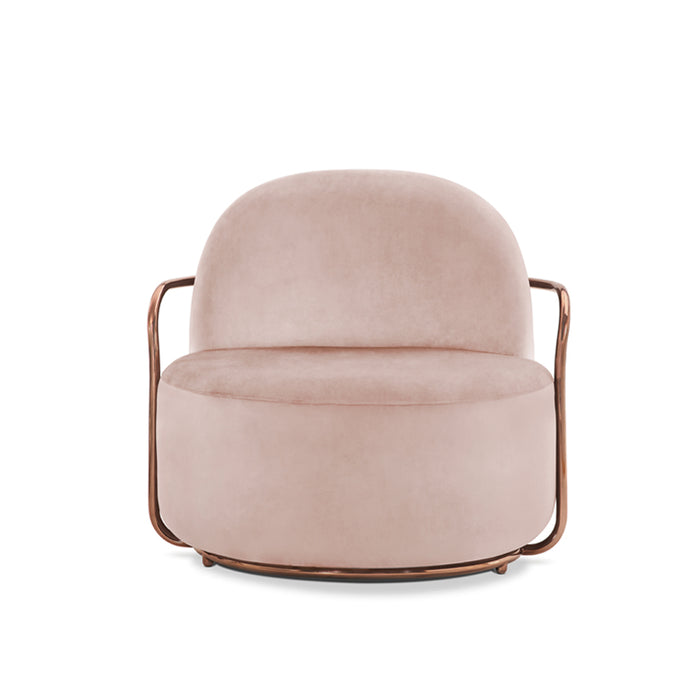 Orion Lounge Chair Blush Rose