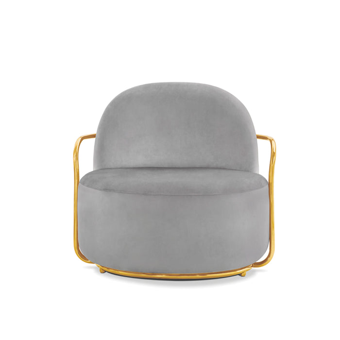 Orion Lounge Chair Blanche Oro