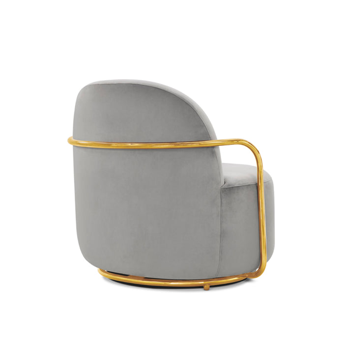 Orion Lounge Chair Blanche Oro