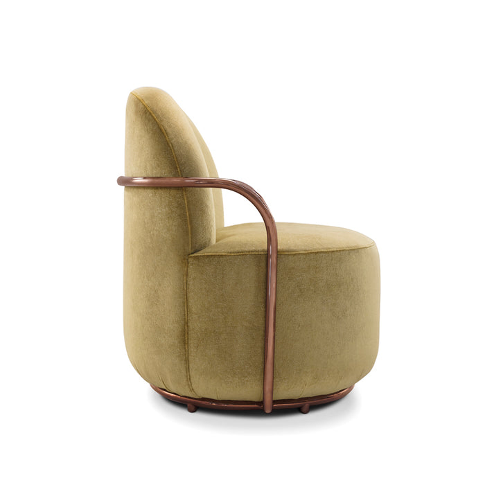 Orion Lounge Chair Gold Rose